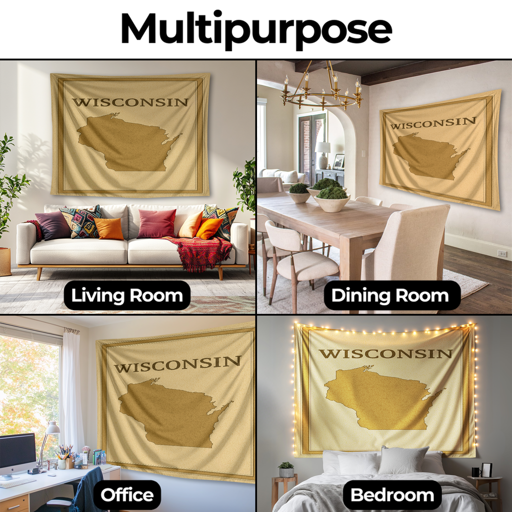 WISCONSIN WALL TAPESTRY