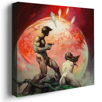 FRANK FRAZETTA RED PLANET MARS WALL CANVAS DECOR