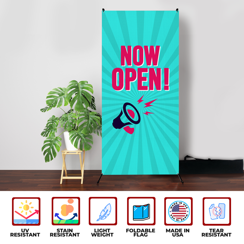 NOW OPEN X-BANNER