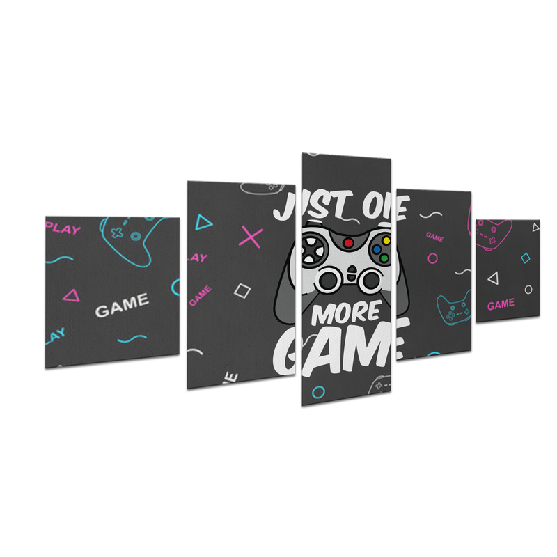 JUST ONE MORE GAME WALL CANVAS
