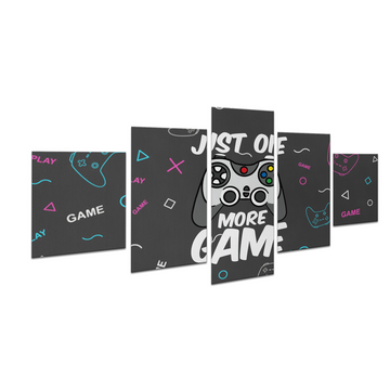 JUST ONE MORE GAME WALL CANVAS