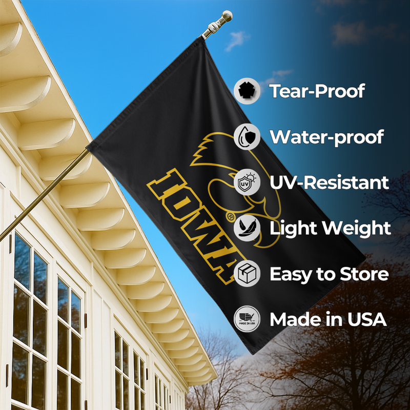 IOWA UNIVERSITY FLAG