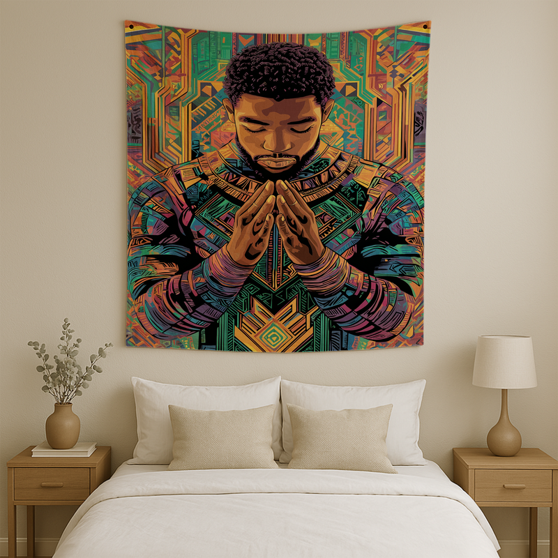 WAKANDA FOREVER TRIBUTE WALL TAPESTRY