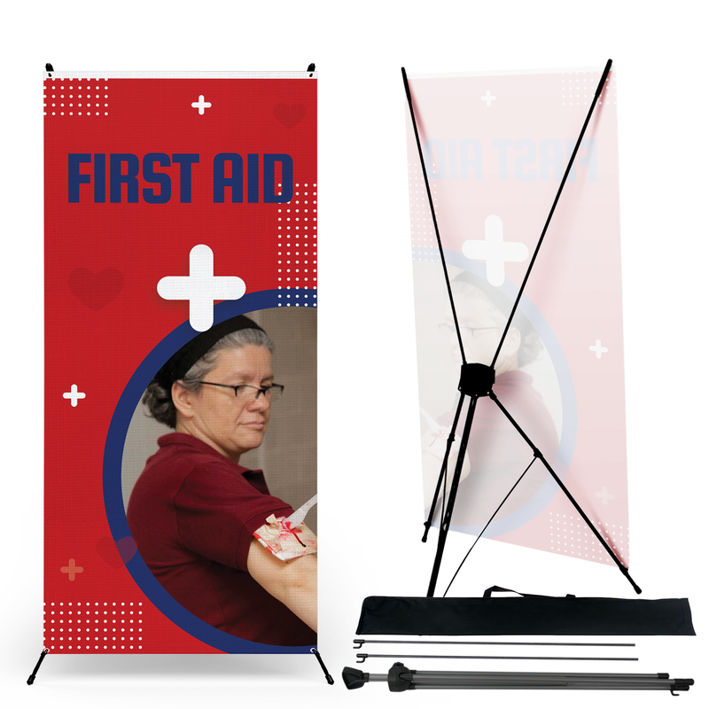 FIRST AID X-BANNER – Signtextile