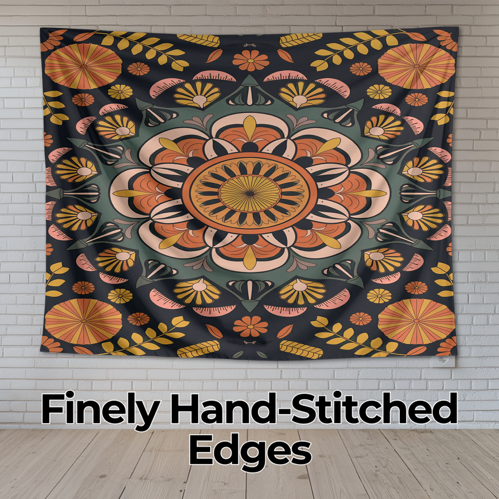 VIBRANT MANDALA TAPESTRY