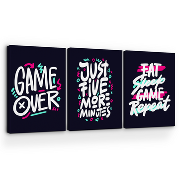 GAME OVER CANVAS DECOR