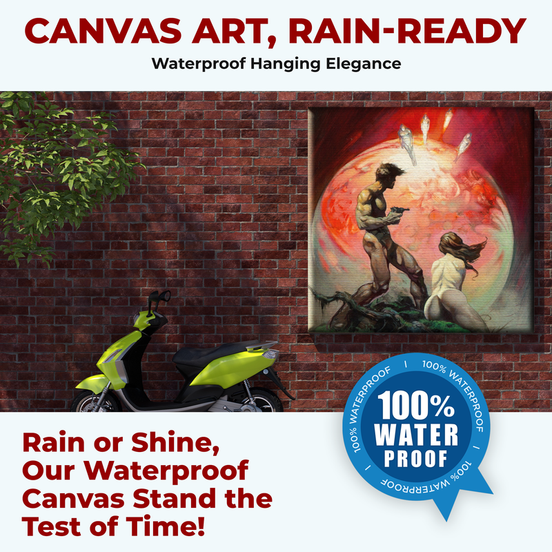 FRANK FRAZETTA RED PLANET MARS WALL CANVAS DECOR