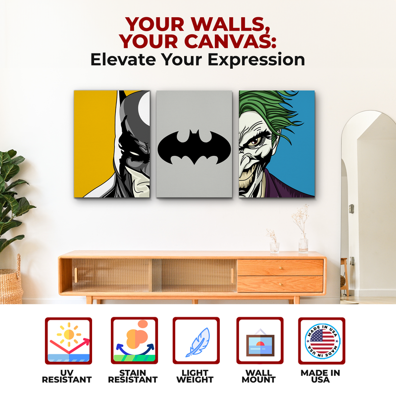 BATMAN & JOKER WALL CANVAS