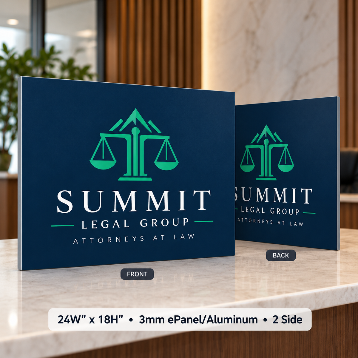 Custom E-Panel Aluminum Composite Signs