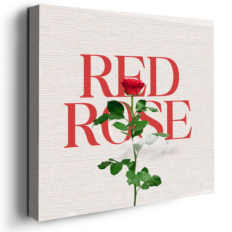RED ROSE CANVAS DECOR