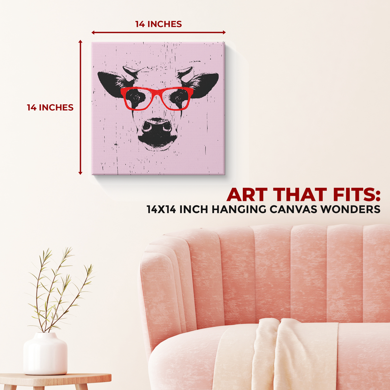 FUNNY COW DECOR CANVAS
