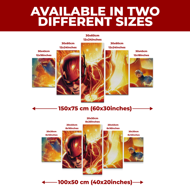 FLASH & CAPTAIN AMERICA WALL CANVAS