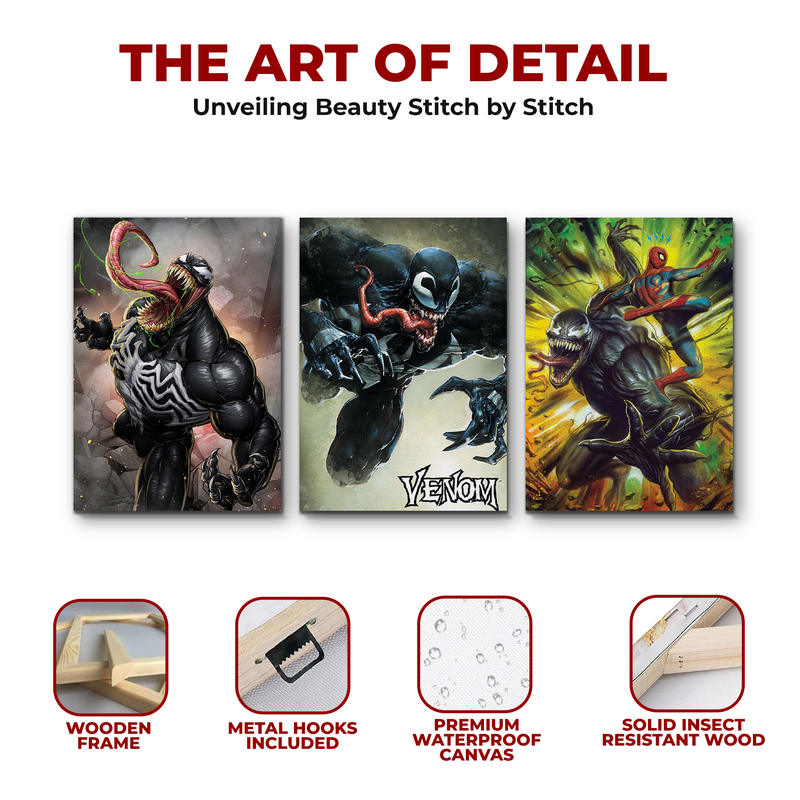 VENOM & SPIDERMAN CANVAS DECOR