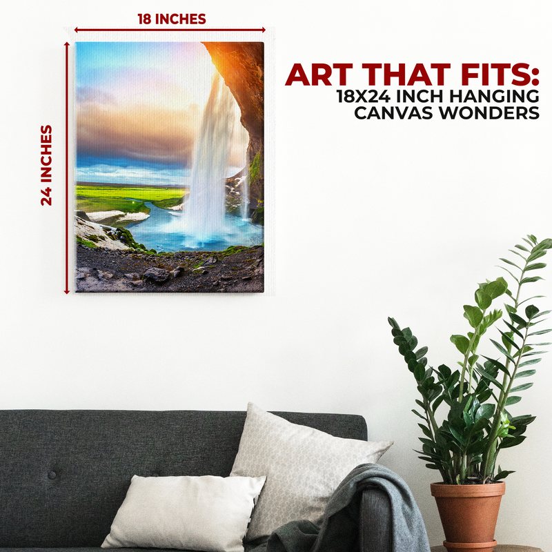 WATERFALL WALL CANVAS DECOR