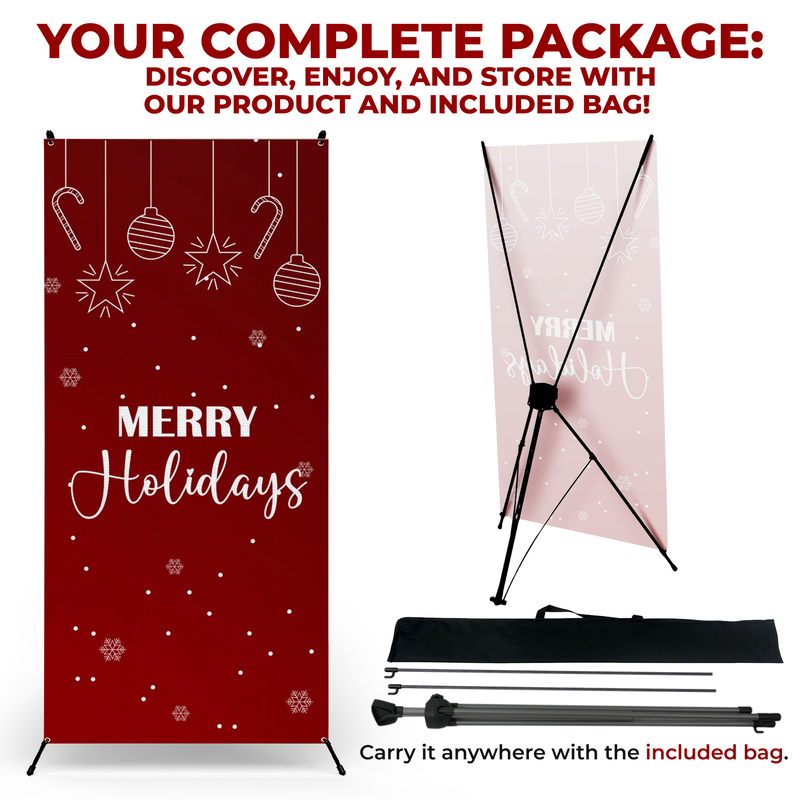 MERRY HOLIDAYS X-BANNER