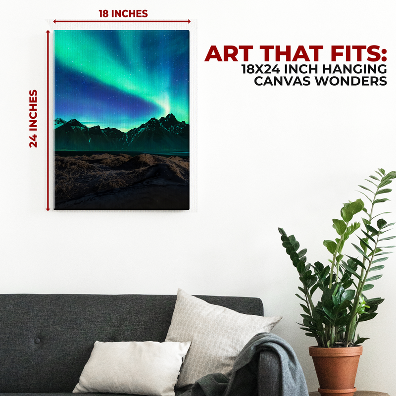 NORTHERN LIGHTS WALL CANVAS DECOR