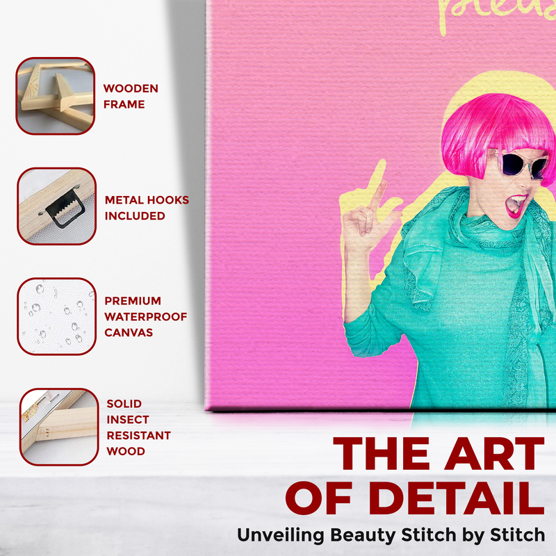 NO DRAMA PLEASE DECOR CANVAS