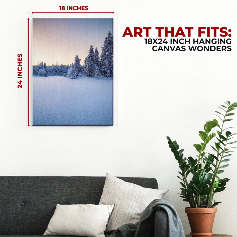 SNOW WALL CANVAS DECOR