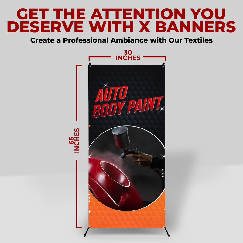 AUTO BODY PAINT X-BANNER