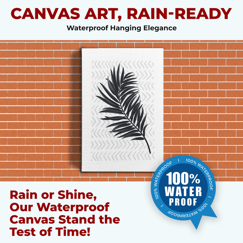 PALM LEAF CANVAS DECOR