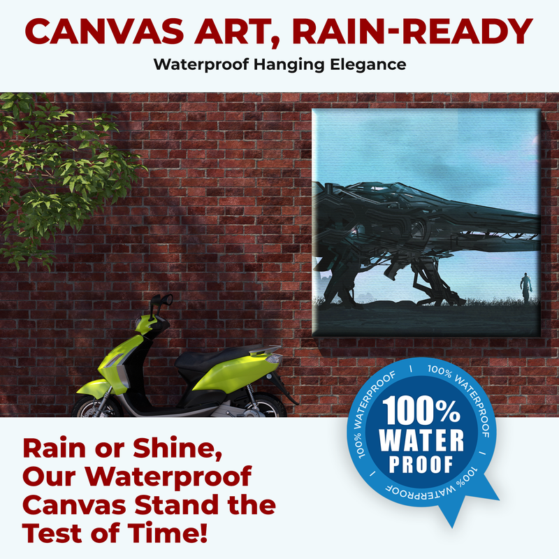 SPACESHIP WALL CANVAS DECOR