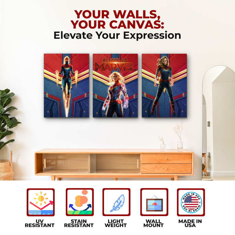 CAPTAIN MARVEL CANVAS DECOR
