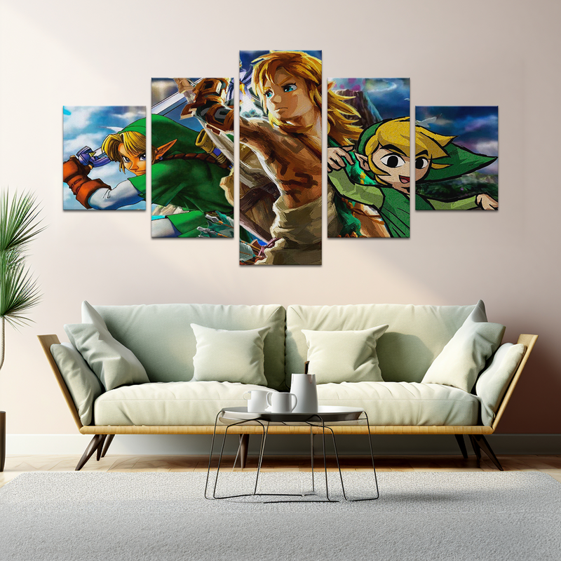 THE LEGEND OF ZELDA LINK WALL CANVAS