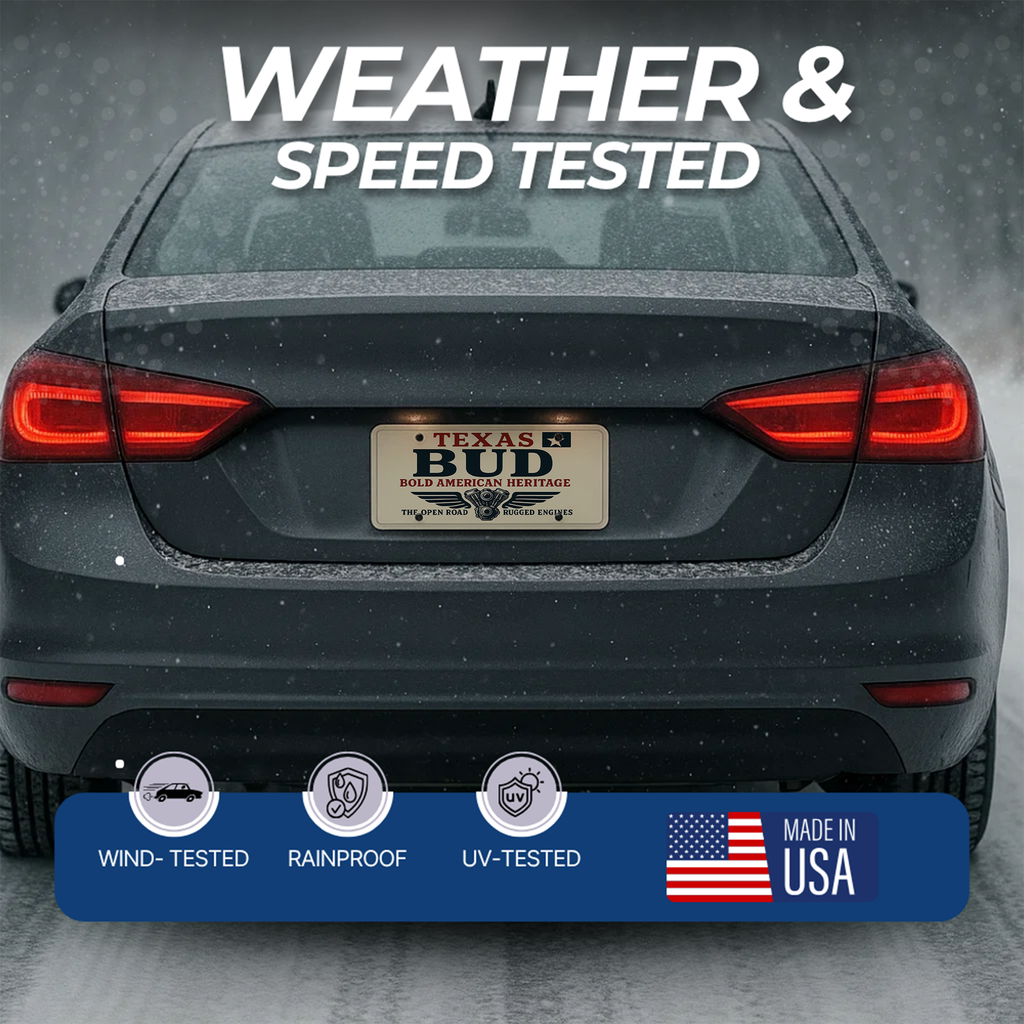 CUSTOM VEHICLE PLATE