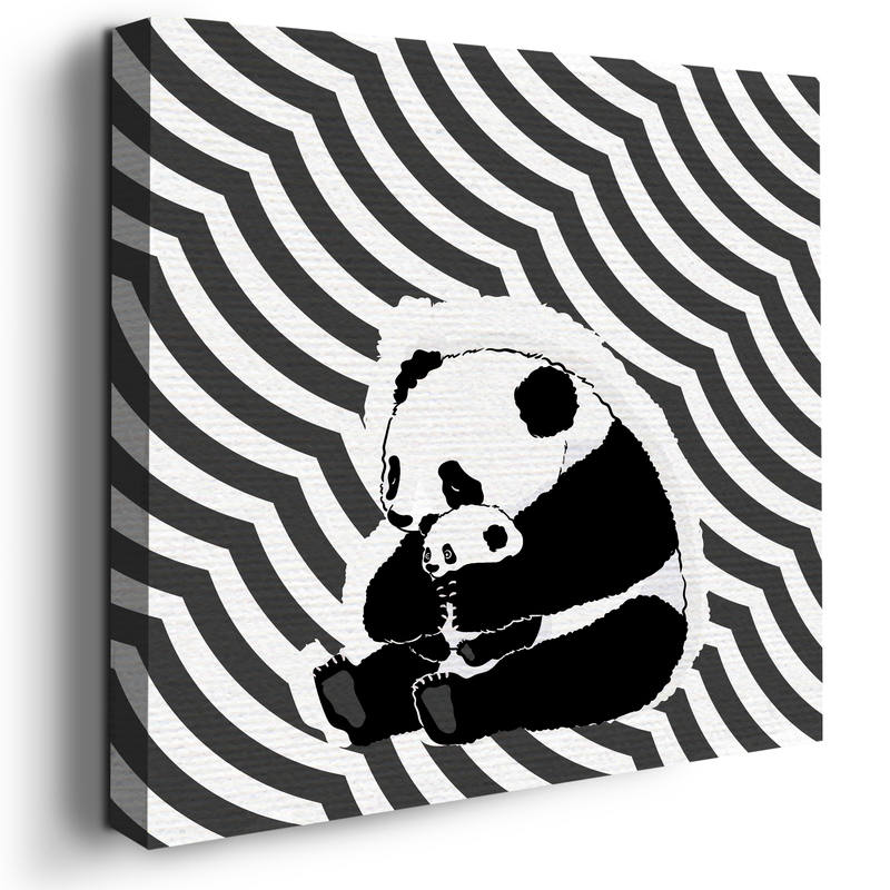 PANDA & BABY PANDA CANVAS DECOR