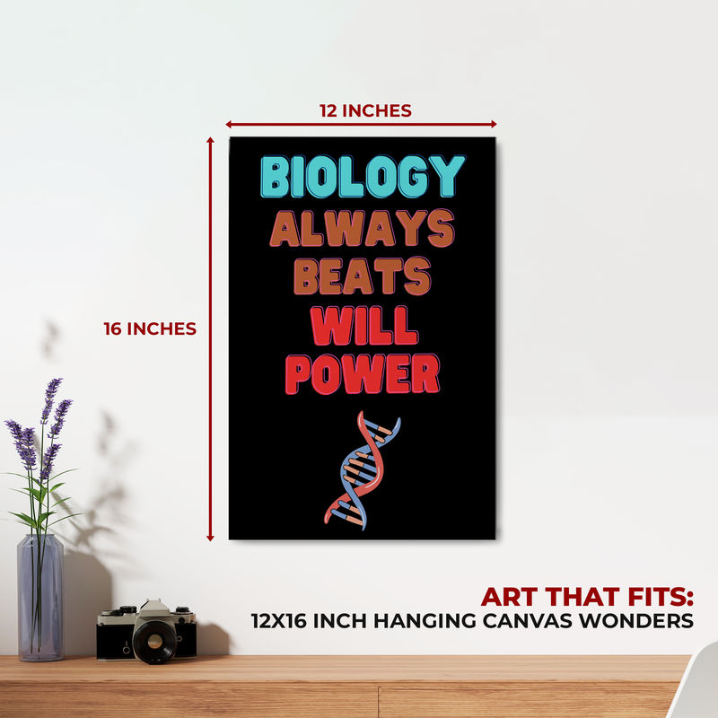 BIOLOGY QUOTES WALL CANVAS DECOR