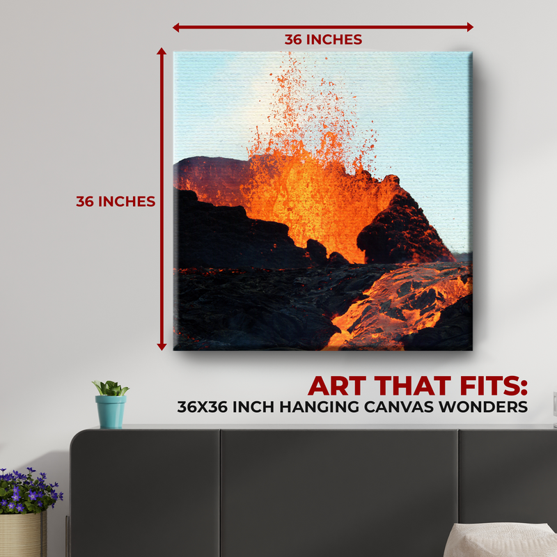 VOLCANO WALL CANVAS DECOR