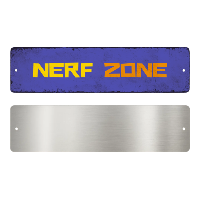 NERF ZONE SIGN