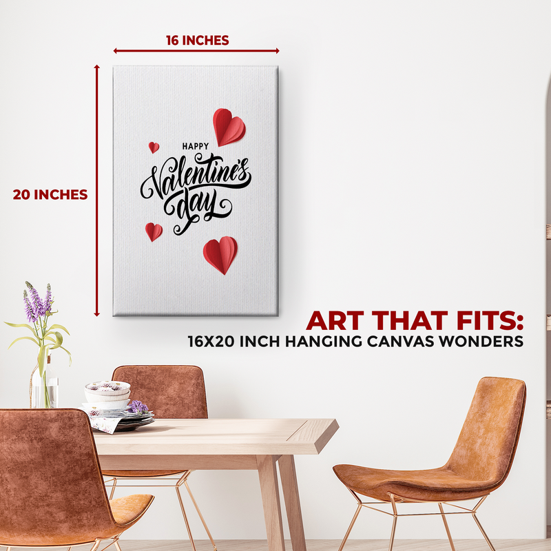 HAPPY VALENTINE'S DAY CANVAS DECOR