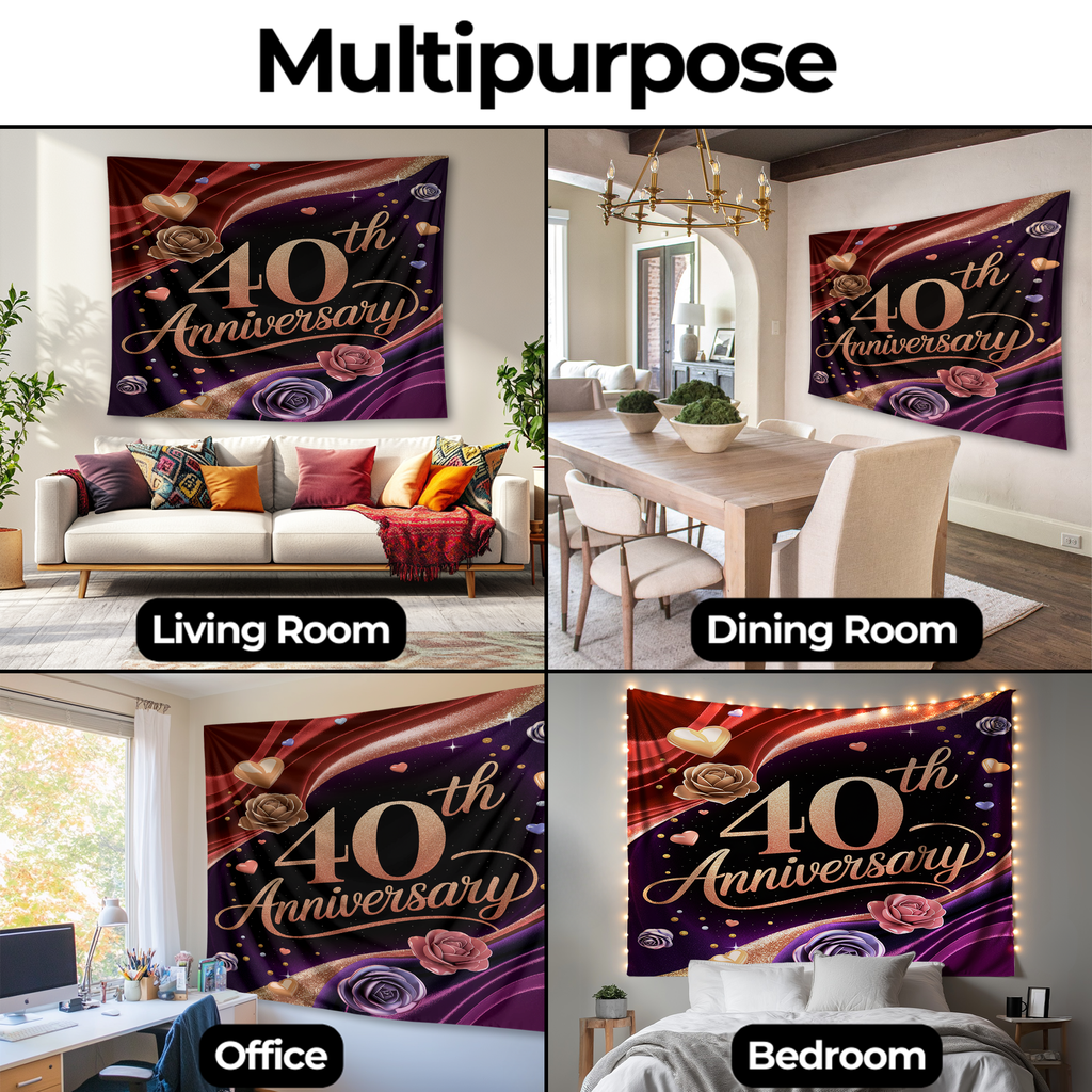 40TH ANNIVERSARY WALL TAPESTRY
