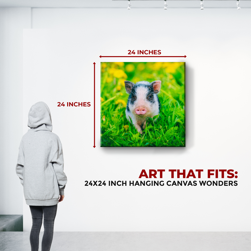 MINI PIG DECOR CANVAS