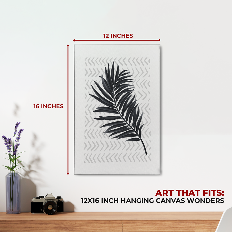 PALM LEAF CANVAS DECOR