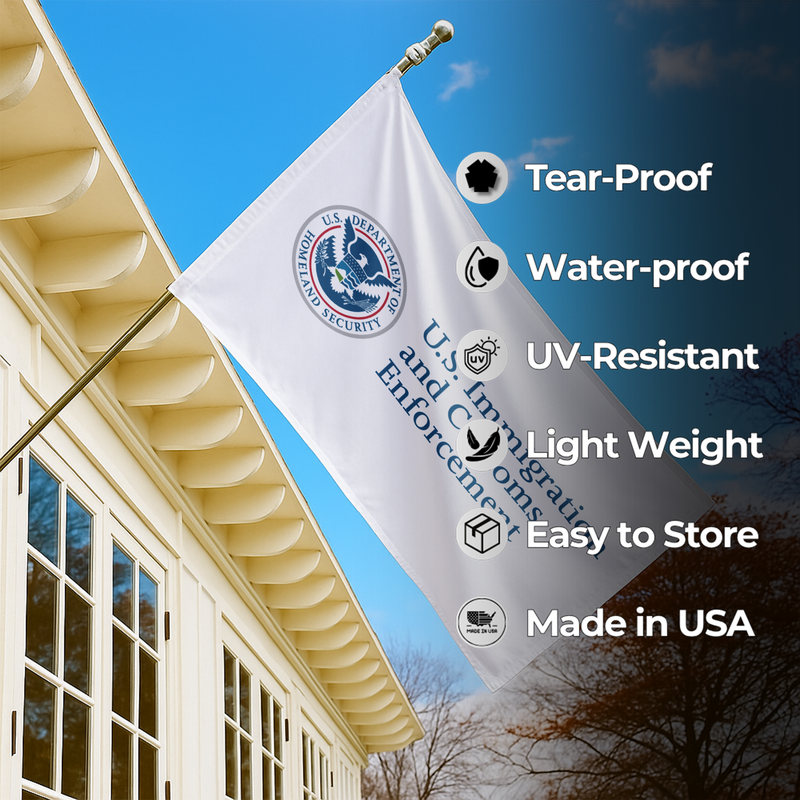 Immigation Boot Sign IMMIGRATION & CUSTOMS ENFORCEMENT FLAG – Signtextile
