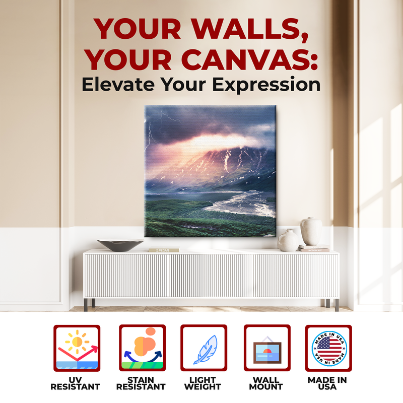 THUNDERSTORM WALL CANVAS DECOR