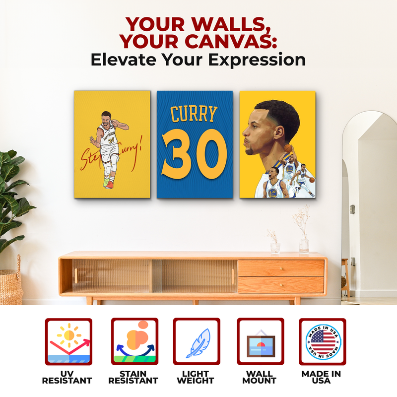 STEPHEN CURRY WALL CANVAS