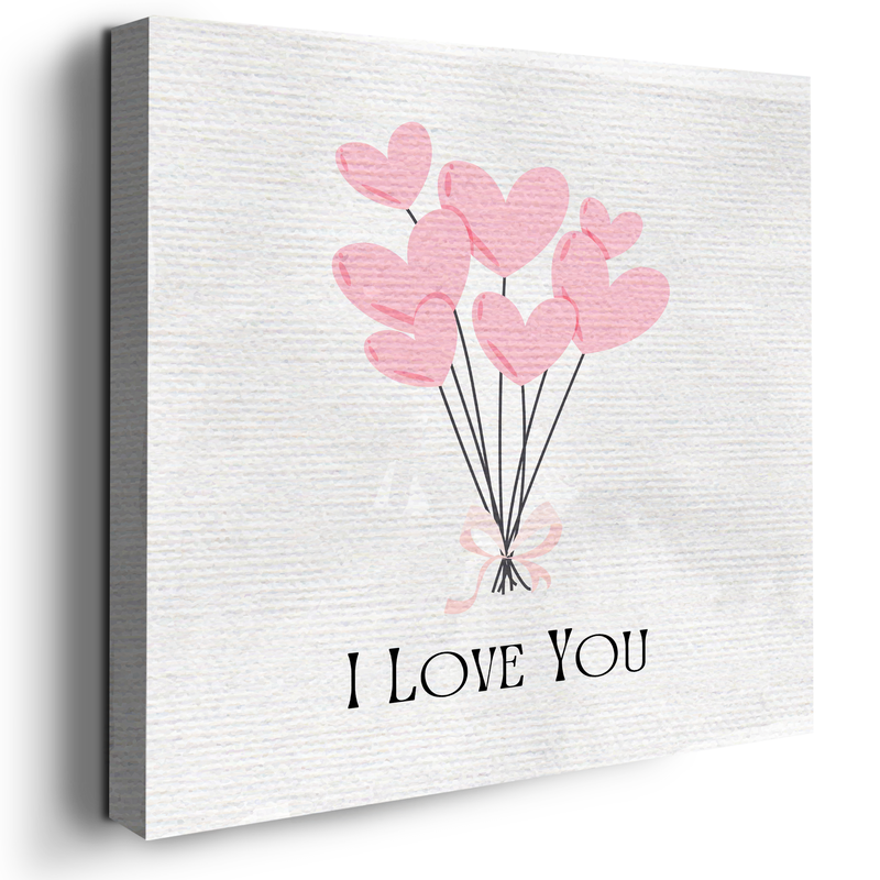 I LOVE YOU CANVAS DECOR