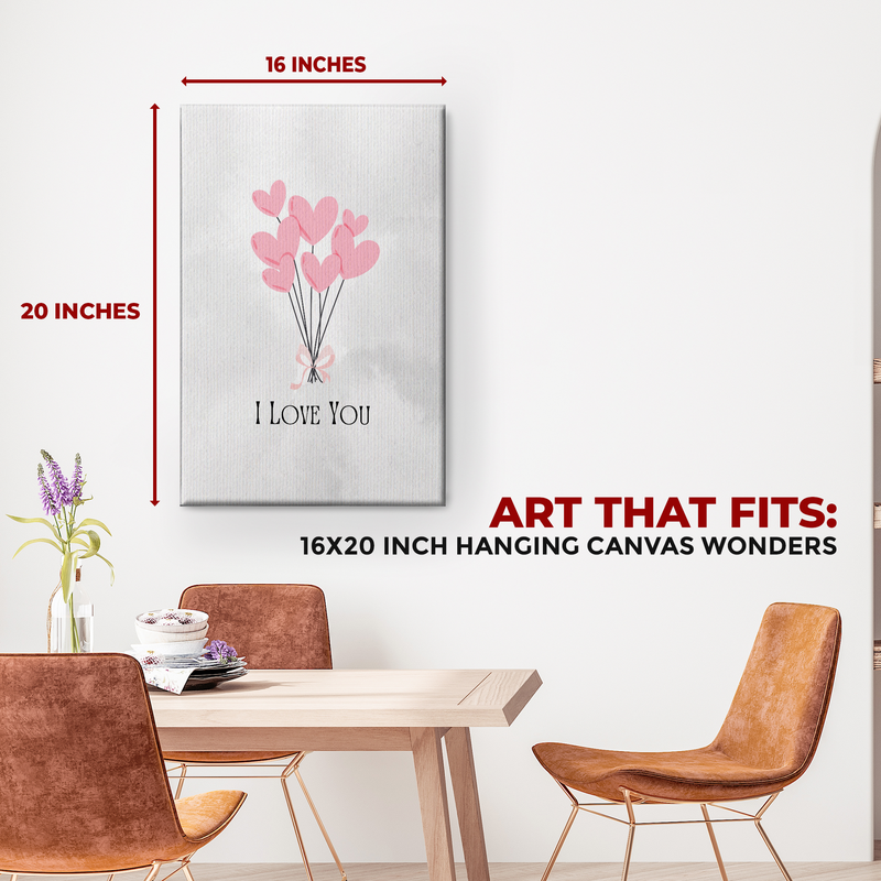 I LOVE YOU CANVAS DECOR