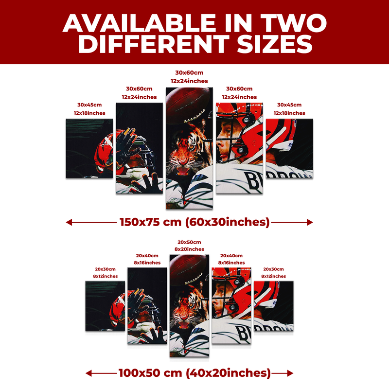 JA'MARR CHASE & JOE BURROW CANVAS