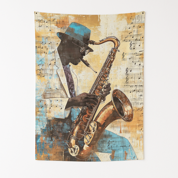 JAZZ & BLUES HERITAGE WALL TAPESTRY
