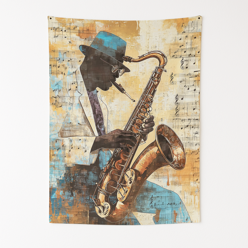 JAZZ & BLUES HERITAGE WALL TAPESTRY