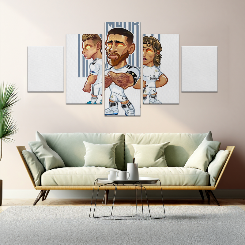 REAL MADRID COMIC STYLE DECOR CANVAS