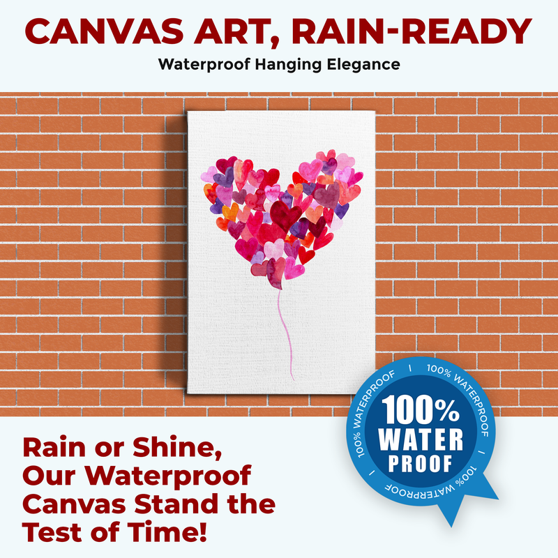 LOVE & HEARTS CANVAS DECOR