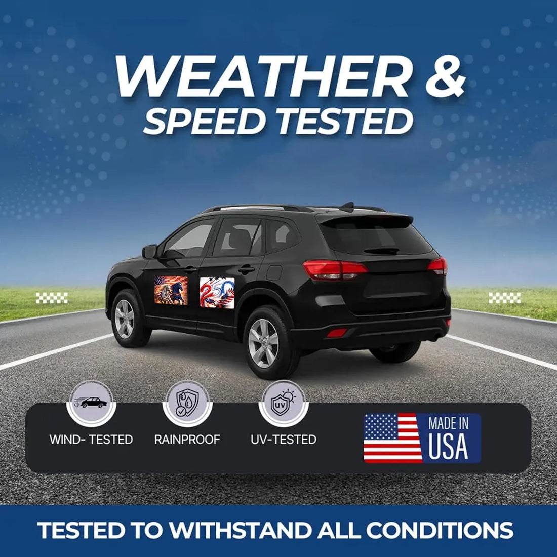 Custom 4th of July Car Magnet Signs