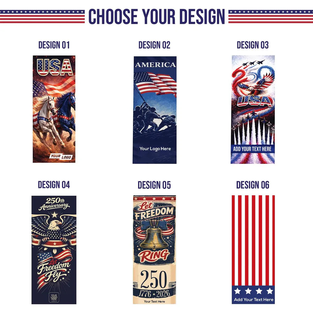 Pre Design 250th 4th of July Table Runner