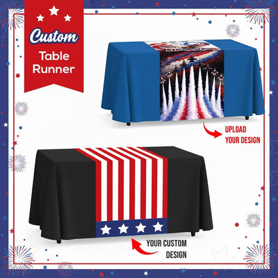 Custom 250th 4th of July Table Runner