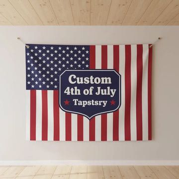 Custom America 250th 4th of July Wall Tapestry